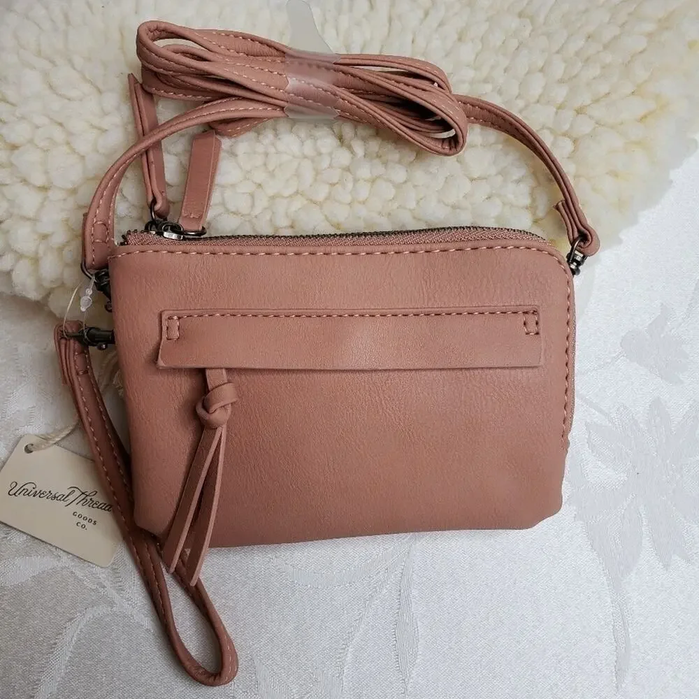 Small Crossbody or Wristlet Blush Bag